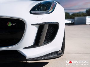 Jaguar F-TYPE Exterior Trim - Carbon Fiber - Front Splitter Trim Kit 
